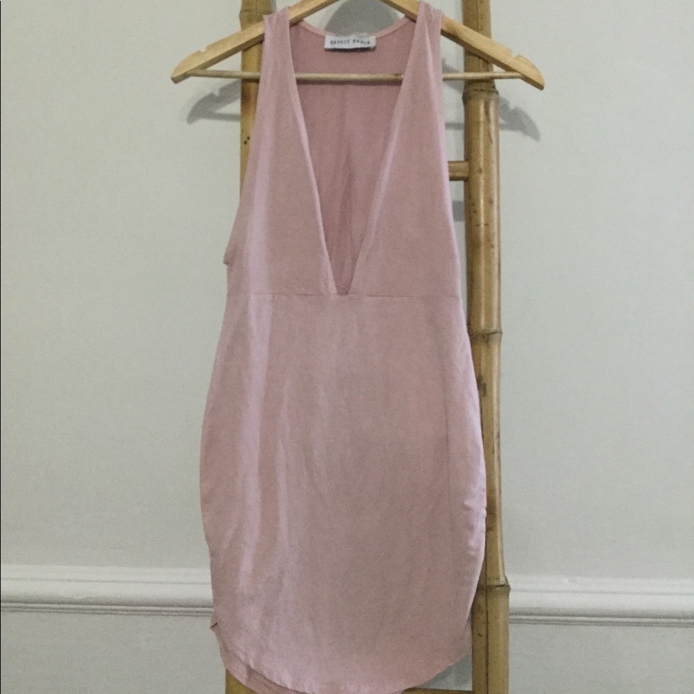 Pink  tight fitting dress